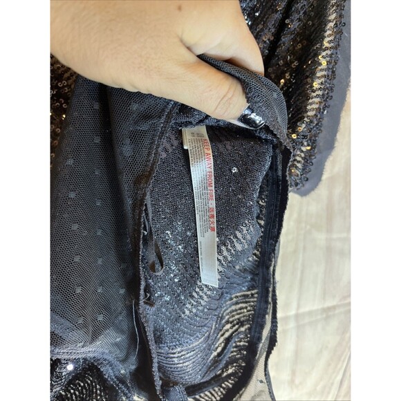 Free People Bodysuit Womens Medium Sequin Spark Party Event Concert 170/96A - Picture 12 of 14